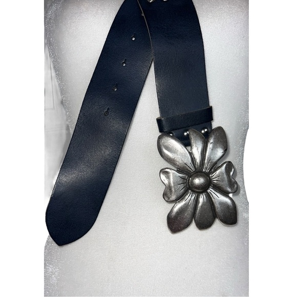 Antoniazzi Firenze Vintage Y2K Phoebe Floral Boho Chunky Statement Leather Belt main image 7